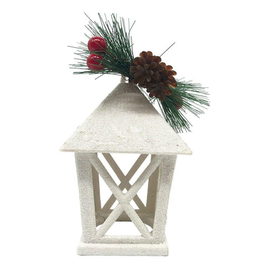 Adorno Navideño Miro Christmas Farol Blanco
