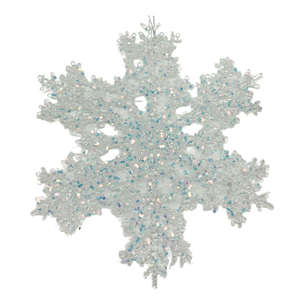 Adorno Navideño Miro Christmas Copo de Nieve Tornasol