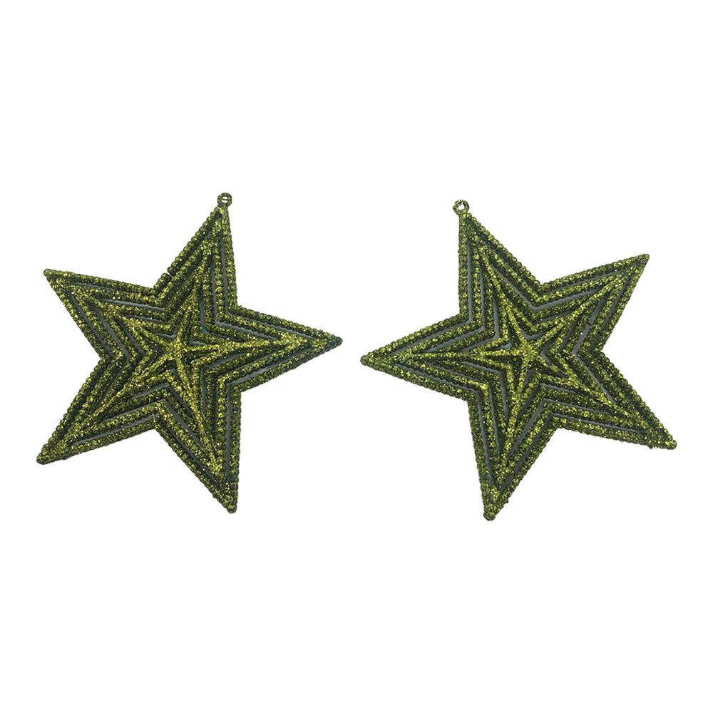 Adorno Navideño Miro Christmas de Estrella 2 Piezas