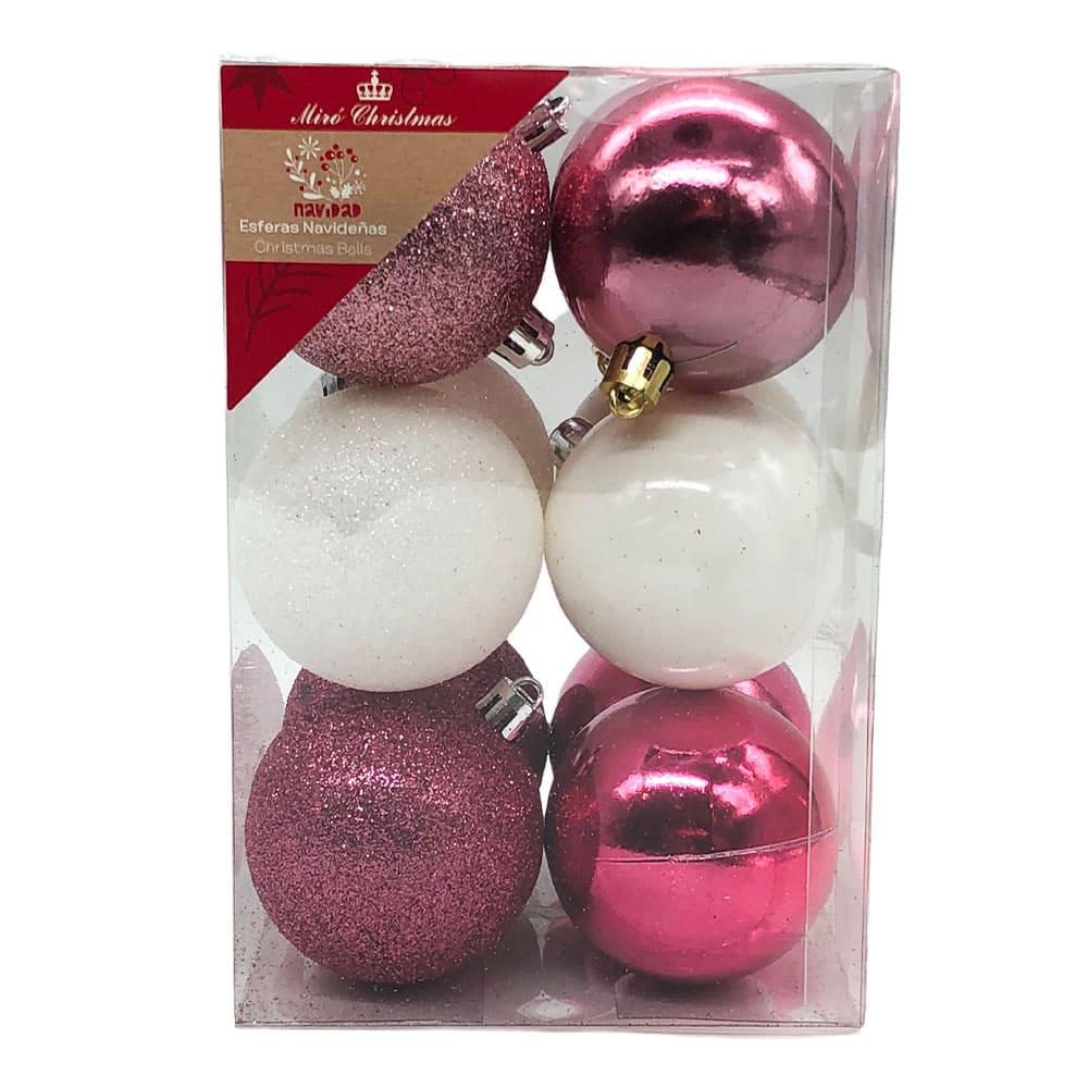 Bolas de Navidad Miro Christmas de 6 cm Brillantes 12 Piezas