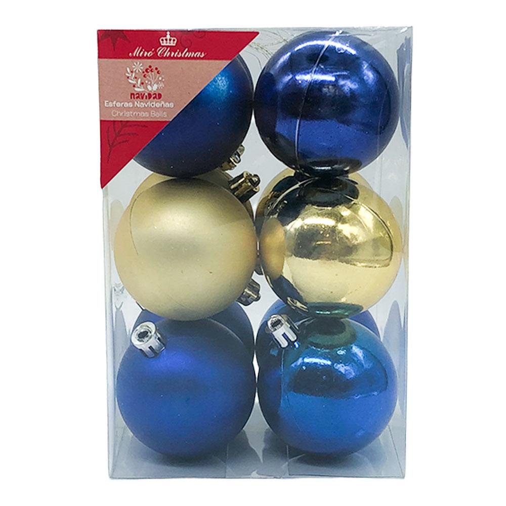 Bolas de Navidad Miro Christmas de 6 cm Lisas 12 Piezas