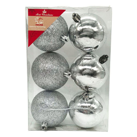 Bolas de Navidad Miro Christmas de 7 cm Brillantes 6 Piezas