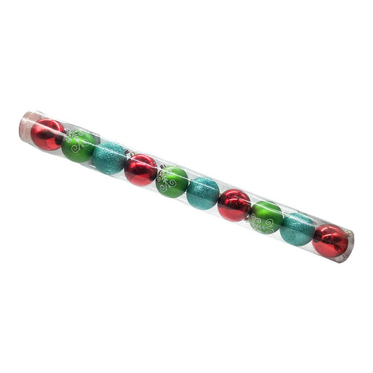 Bolas de Navidad Miro Christmas de 7 cm Brillantes 10 Piezas