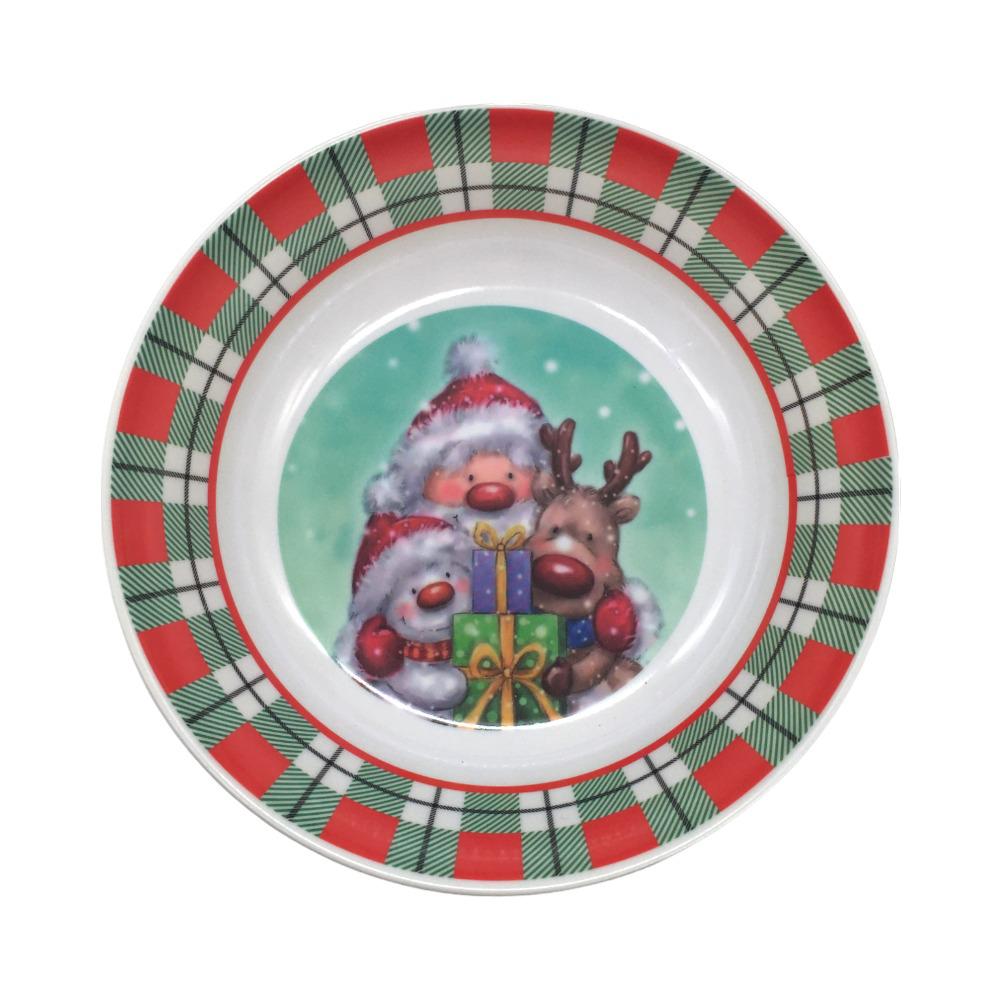 Plato Hondo Melamina Santa