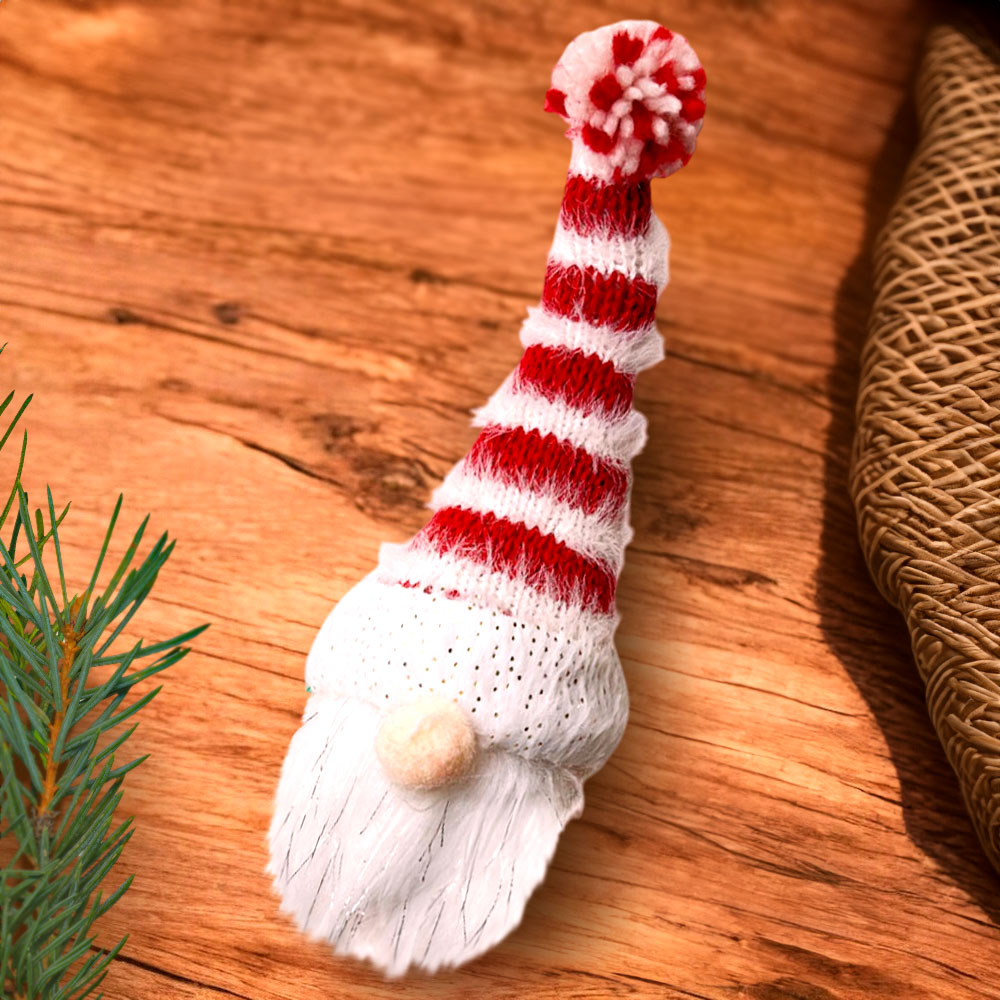 Adorno Navideño Gnomo 25 Cm Rojo/Verde