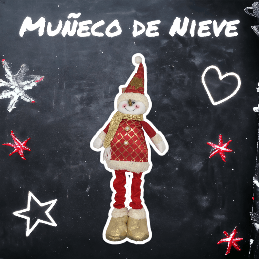 Muñeco de Pie Miro Christmas 33 Cm Rojo/Dorado