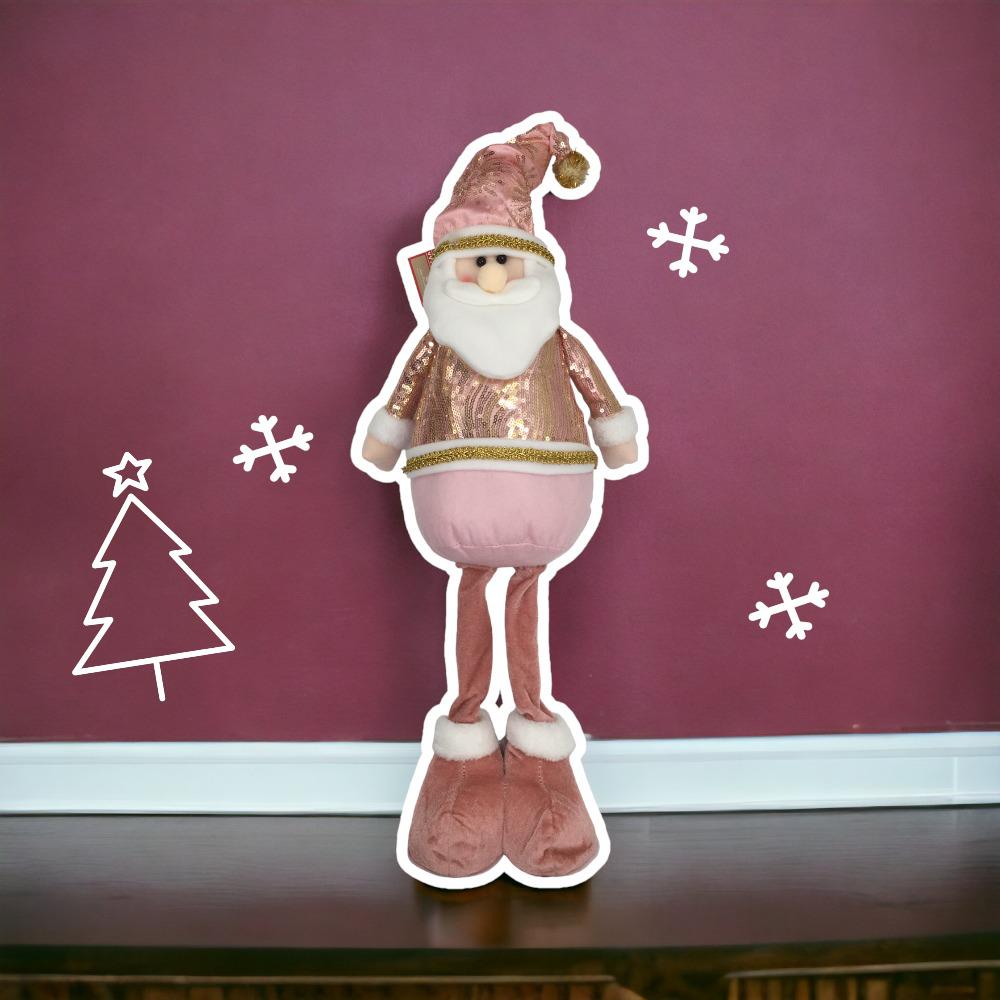 Muñeco de Pie Miro Christmas Santa 55 cm Rosado