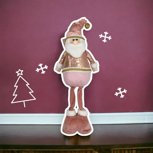 Muñeco de Pie Miro Christmas Santa 55 cm Rosado