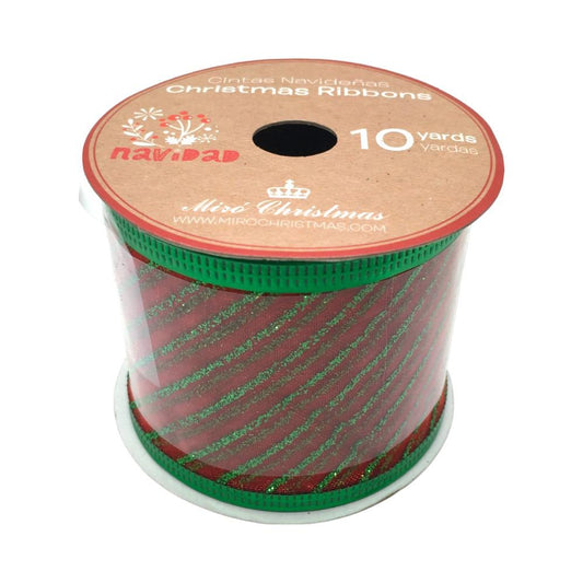 Cinta Navideña Miro Christmas 2.5" 10 yd - Surtido