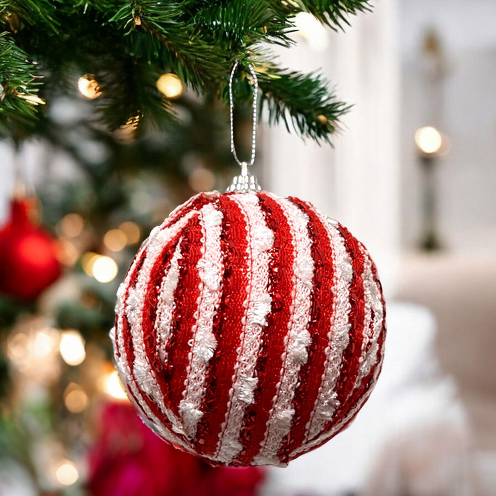 Bolas Navideña Decorativa 8 Cm DP Rojo Surtido