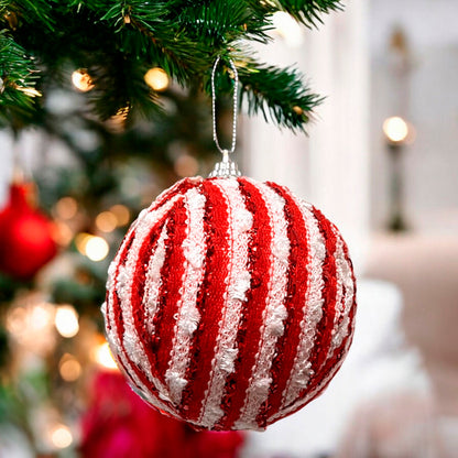 Bolas Navideña Decorativa 8 Cm DP Rojo Surtido
