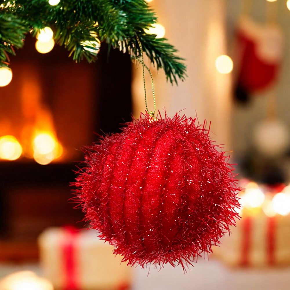 Bolas Navideña Decorativa 8 Cm DP Rojo Surtido