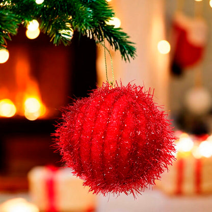 Bolas Navideña Decorativa 8 Cm DP Rojo Surtido