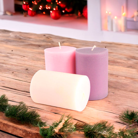 Velas De Adviento 4 Cm De 4 Piezas Surtido
