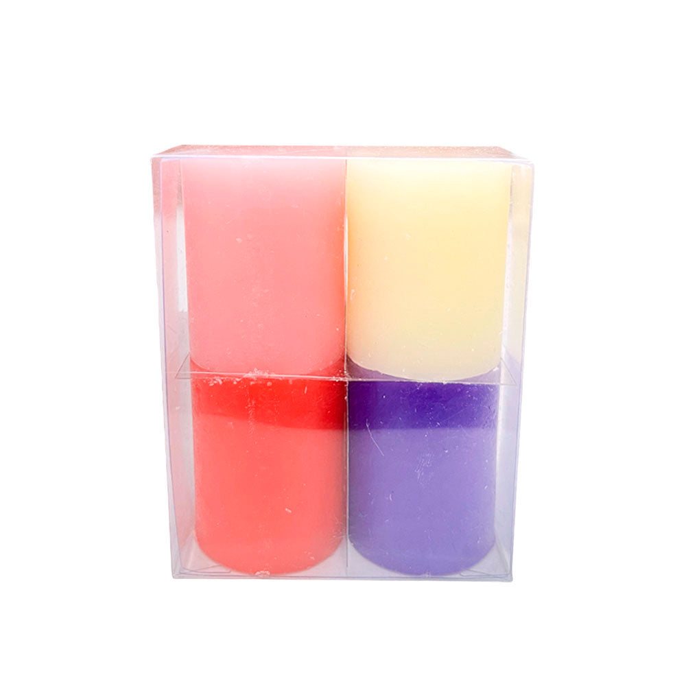 Velas De Adviento 4 Cm De 4 Piezas Surtido