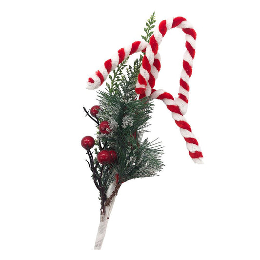 Adorno Navideño Montefiori Bastón de Caramelo 49 cm