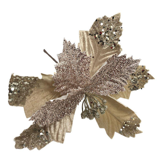 Flor Navideña Montefiori Christmas 19 cm