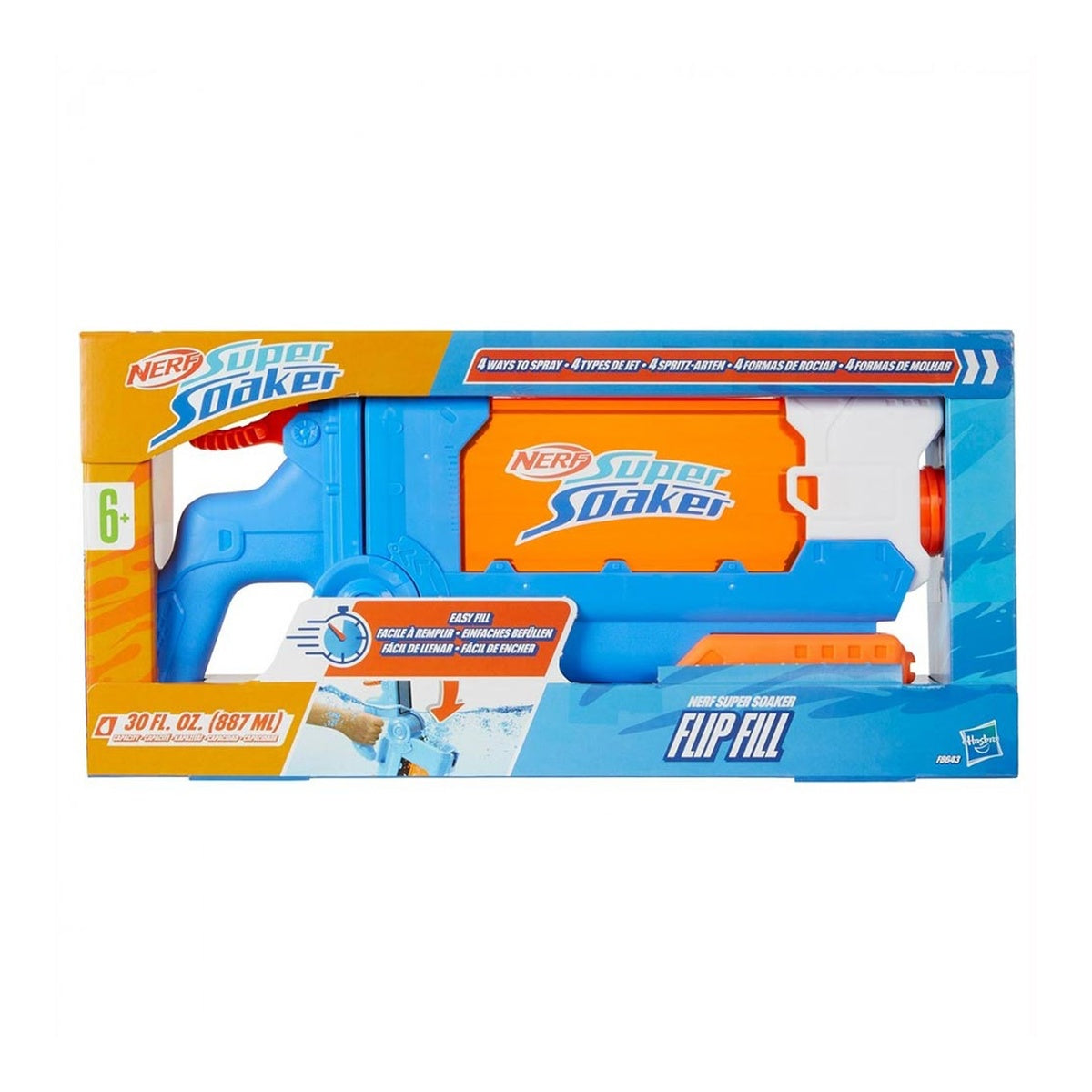 Lanzador de Agua Nerf Super Soaker Flip Fill - NERF - 10989635