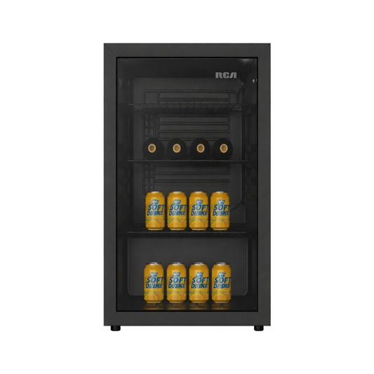 Nevera RCA 3.3 Pies Cúbicos Mini Bar Vidrio Temperatura Negro - RCA - 11175235