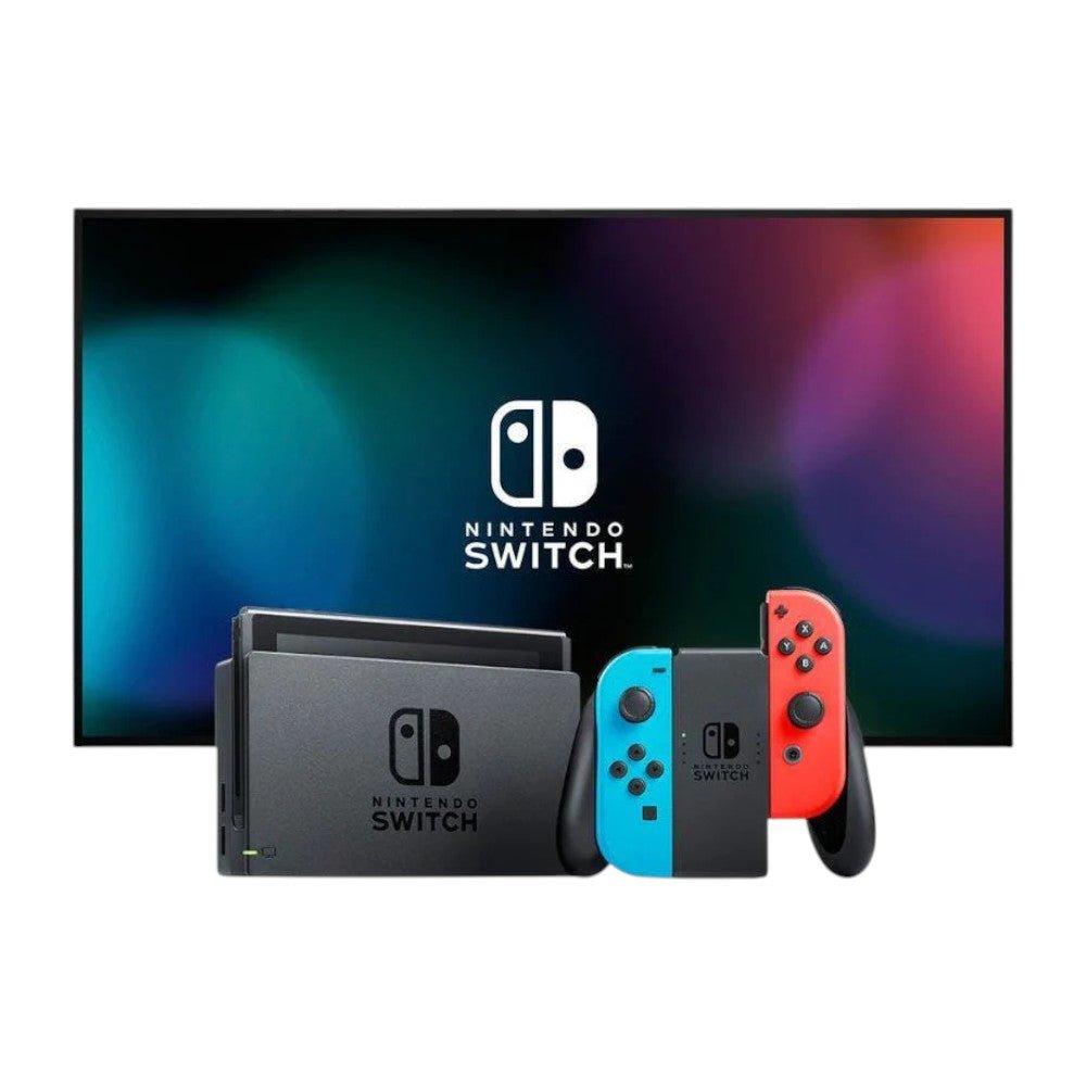 Nintendo Switch 1 / Neon + Super Mario Bros Wonder – Bundle