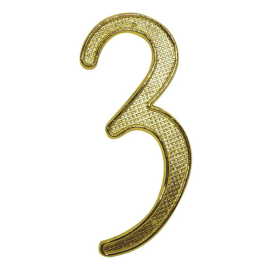 Número Para Puerta N°3 Best Value de Metal 4"