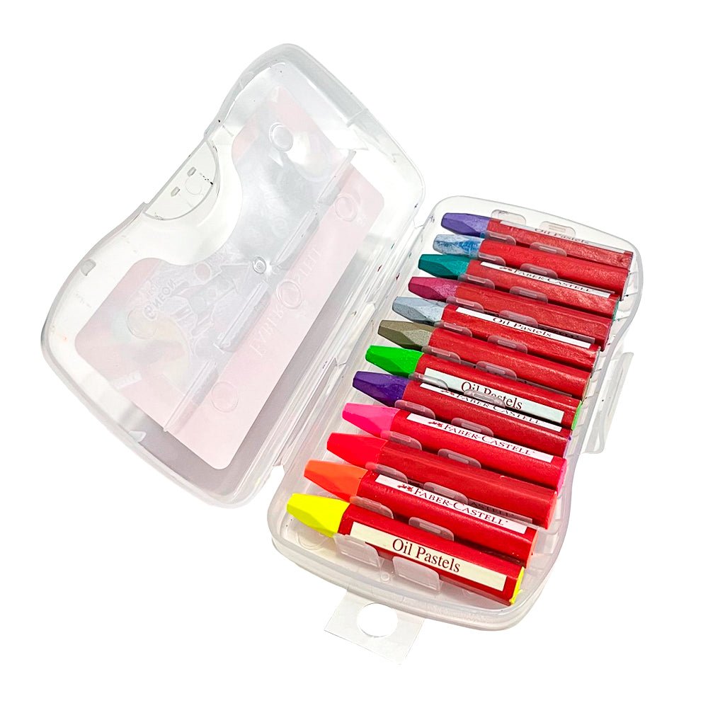 Óleo Pastel Faber - Castell x12 - con Estuche Duro - Faber Castell - Titan.com.pa - 7891360638872