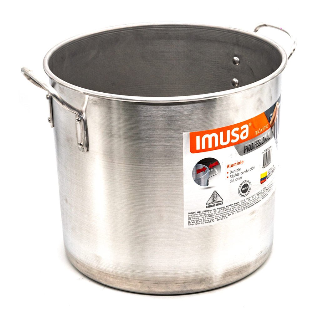 Olla de Aluminio Imusa Con Tapa 30 cm