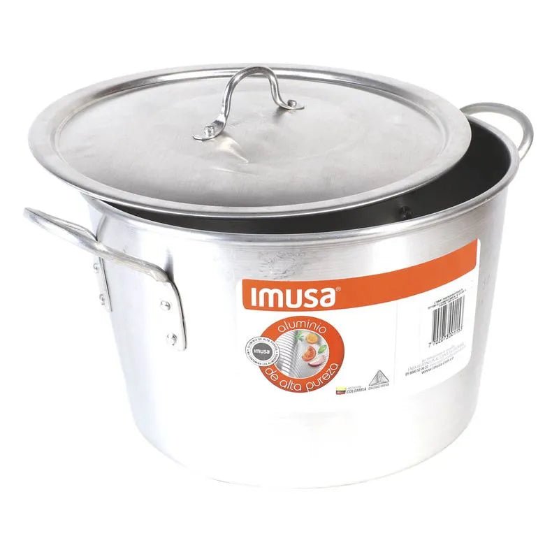 Olla De Aluminio Imusa Con Tapa De 22 cm - Imusa - Titan.com.pa - 7702073001153