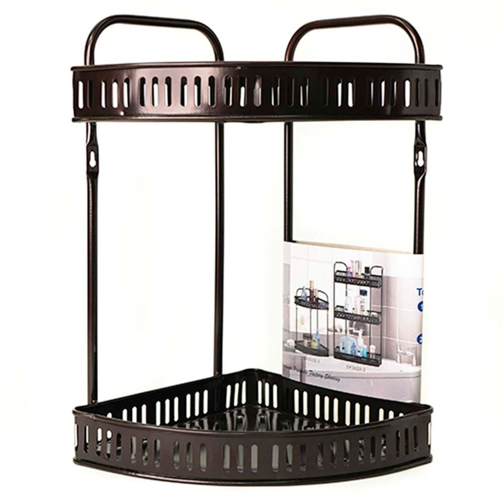 Organizador De Baño De Metal 2 Niveles Esquinero