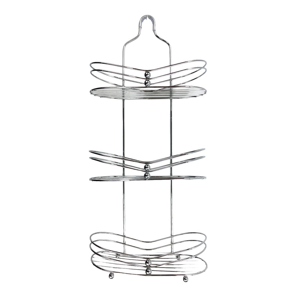 Organizador de Baño Kennedy de 3 Niveles - Gris Claro