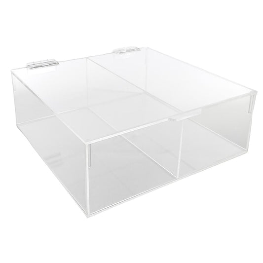Organizador Home de Acrílico Con Tapa 25 cm x 24 cm x 9 cm