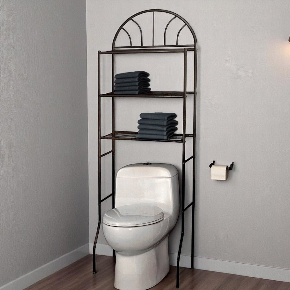 Organizador Para Baño De Metal Negro - Easy Home - Titan.com.pa - 7453080120411