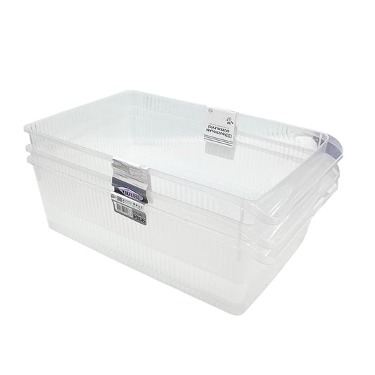 Organizador Plástico Transparente 6 L De 3 Piezas - Violet - Violet - Titan.com.pa - 8694313010867