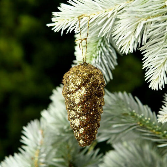 Ornamento Navideña Piña 13 Cm Dorado - Montefiori Christmas - Titan.com.pa - 7453121085136