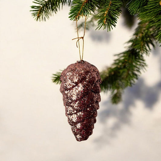 Ornamento Navideña Piña 13 Cm Rose Gold - Montefiori Christmas - Titan.com.pa - 7453121085143