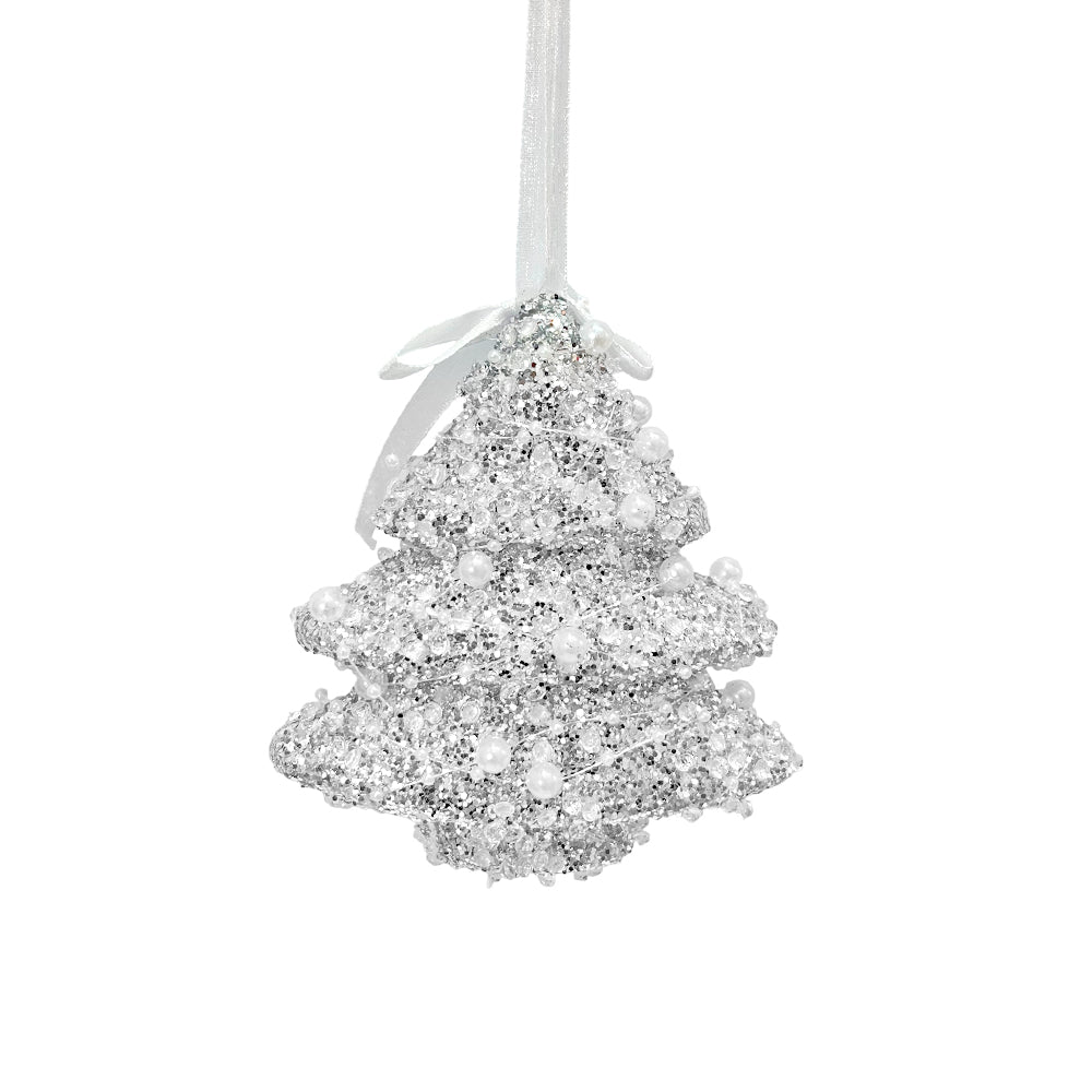 Ornamento Navideño Árbol 12 cm / Plateado / Miró Christmas - Miro Christmas - Titan.com.pa - 7450206322711