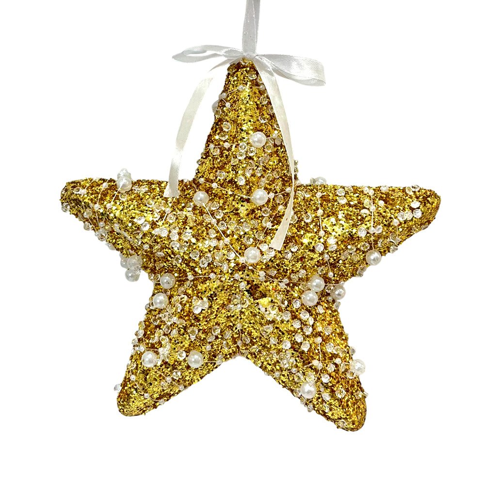 Ornamento Navideño Estrella / 20 cm / Dorado - Miro Christmas - Titan.com.pa - 7450206322612