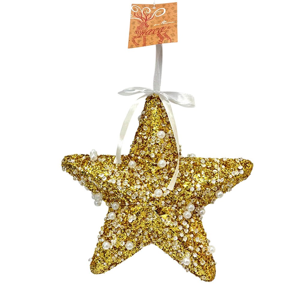 Ornamento Navideño Estrella / 20 cm / Dorado - Miro Christmas - Titan.com.pa - 7450206322612