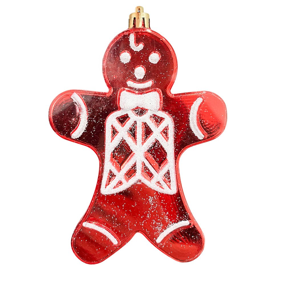 Ornamento Navideño Galleta 2 Piezas Rojo - Blanco / 14 cm / Miro Christmas - Miro Christmas - Titan.com.pa - 7450206279886