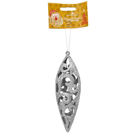 Ornamento Navideño Lágrimas 5 x 16 cm / Plateado / Miró Christmas - Miro Christmas - Titan.com.pa - 7450206315485