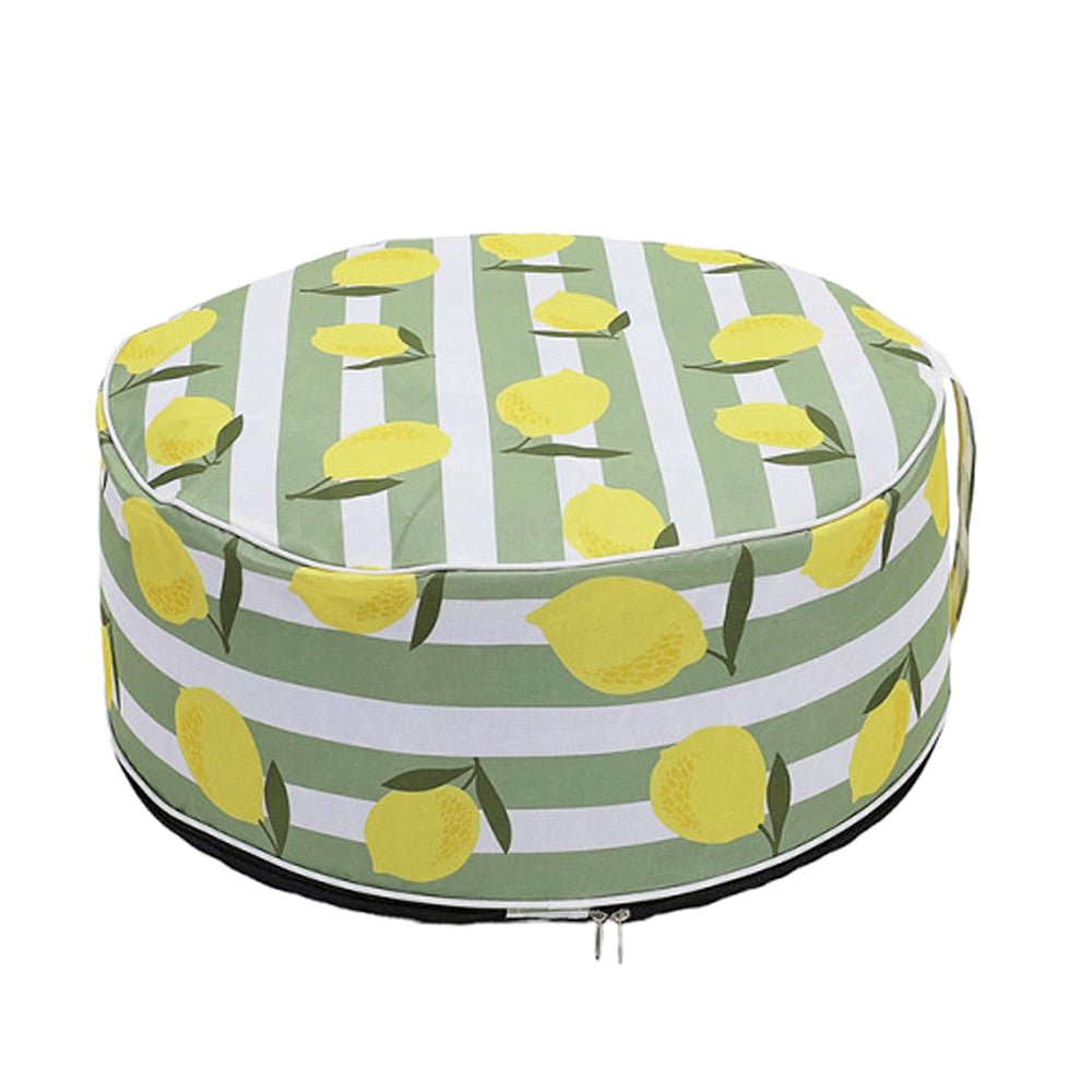 Ottoman Inflable Decorativo - Estampado Limón / Home Deco Factory - Home Deco Factory - Titan.com.pa - 3664944564218