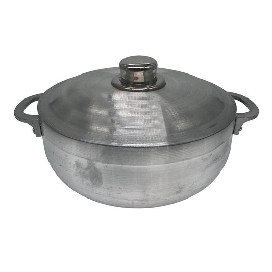 Paila de Aluminio Lotus Con Tapa 24 cm