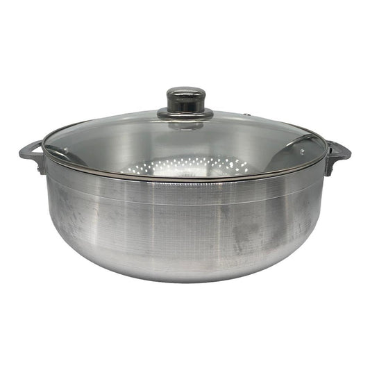 Paila de Aluminio Lotus Con Tapa de Vidrio