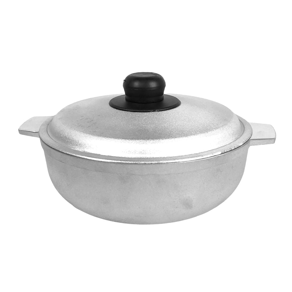 Paila de Aluminio Minalum Con Tapa de 22 cm