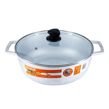 Paila Imusa De Aluminio Con Tapa 6.5 L