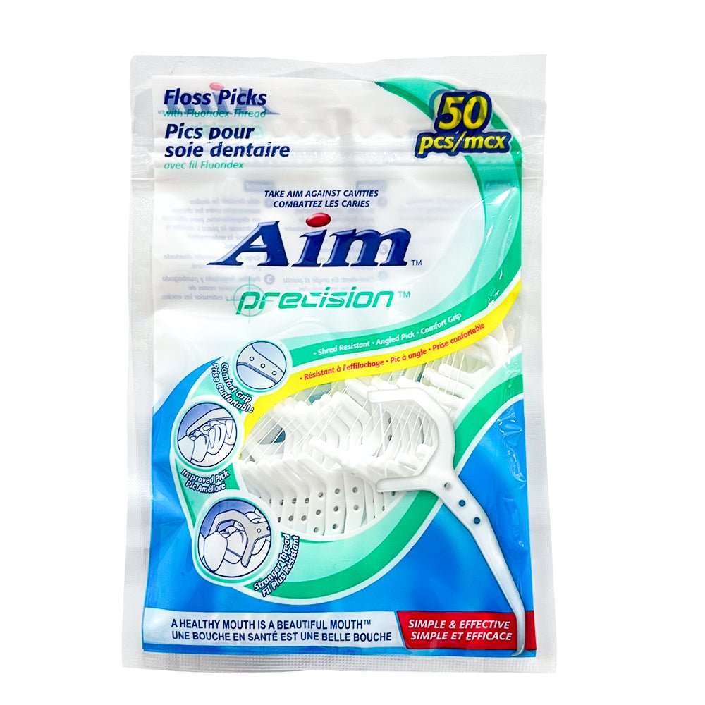 Palillos De Hilo Dental Con Hilo De Fluoridex Aim 50 Piezas - Aim - Titan.com.pa - 672935781097