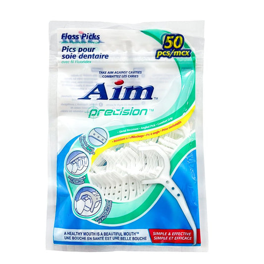Palillos De Hilo Dental Con Hilo De Fluoridex Aim 50 Piezas - Aim - Titan.com.pa - 672935781097