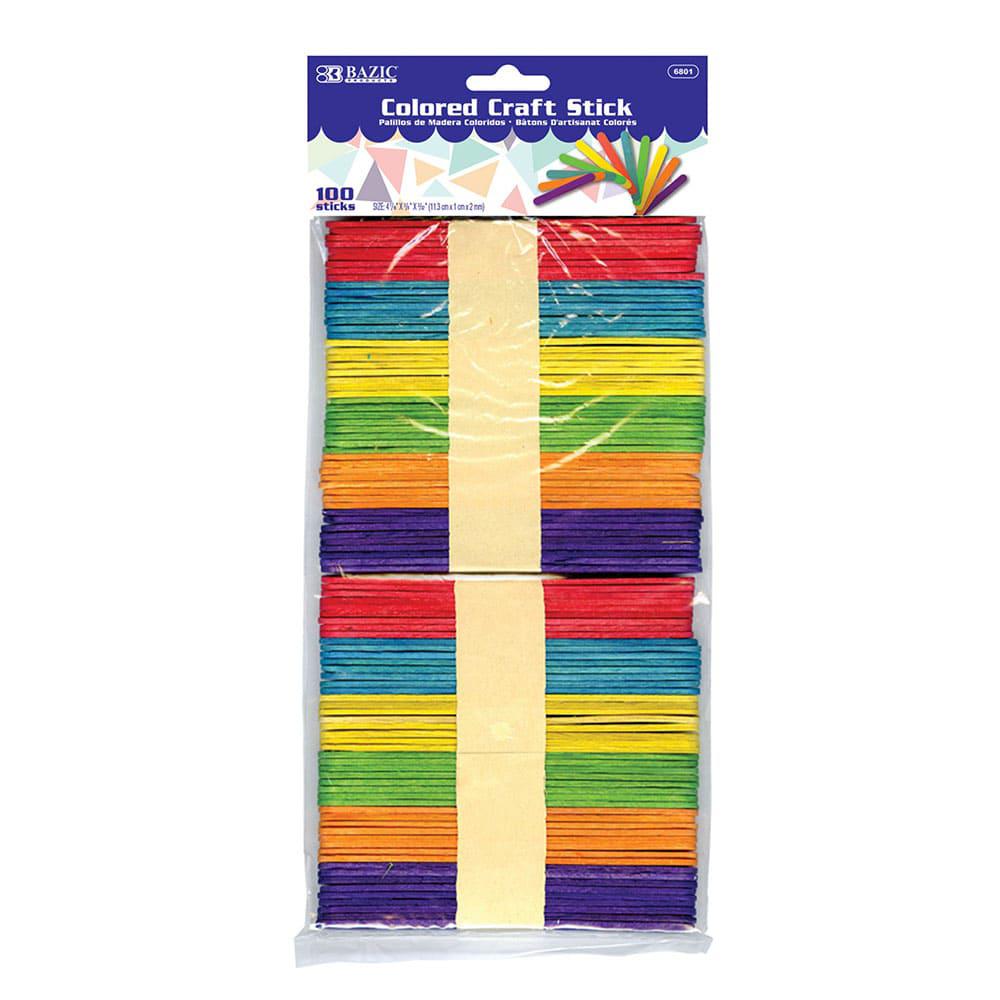 Palitos de Paleta Bazic 100 Piezas