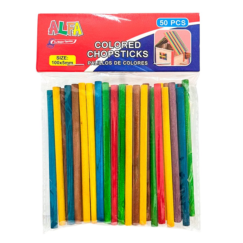 Palitos Redondos Alfa de Colores / 50 Piezas - Alfa - Titan.com.pa - 7593990017125