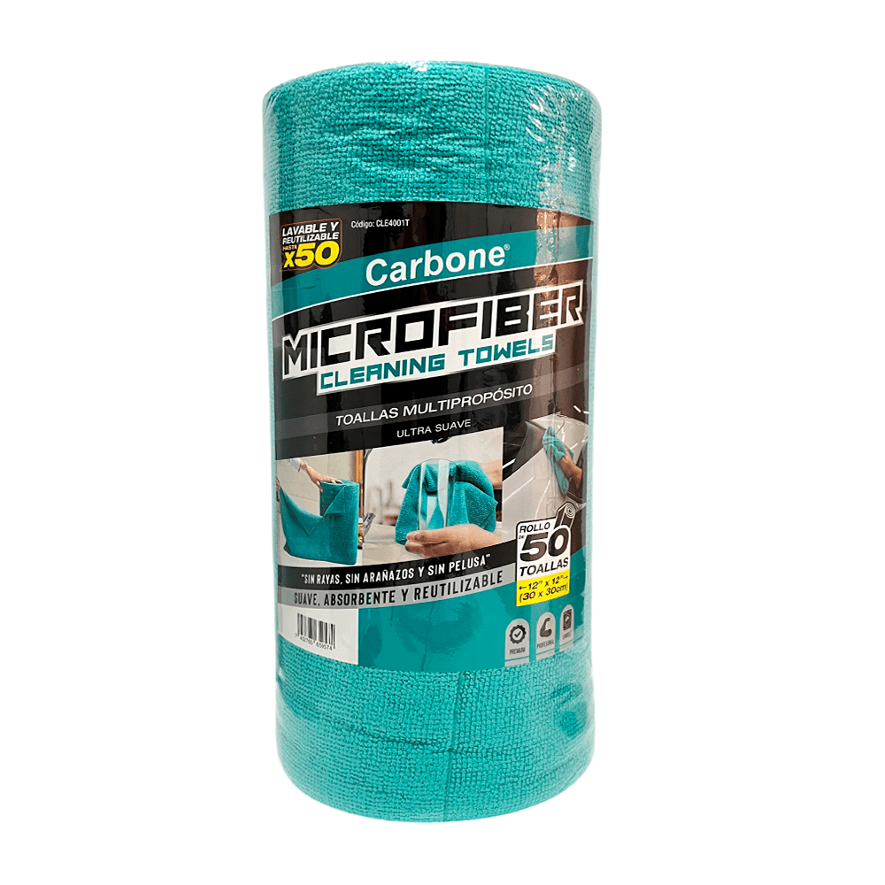 Paño De Microfibra Carbone 12"X12" / 50PZ - Carbone - Titan.com.pa - 7452765659574